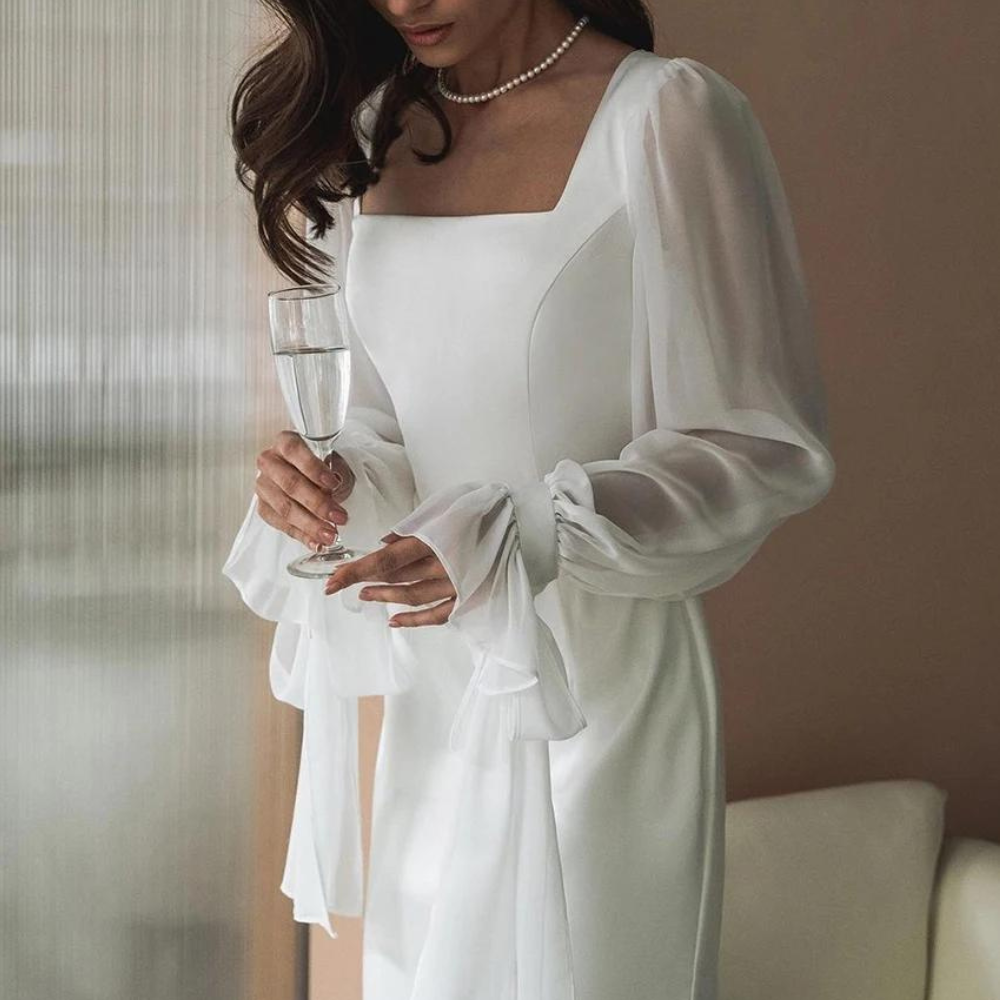 Robe De Soirée Maxi Pour Femme | Manches Longues