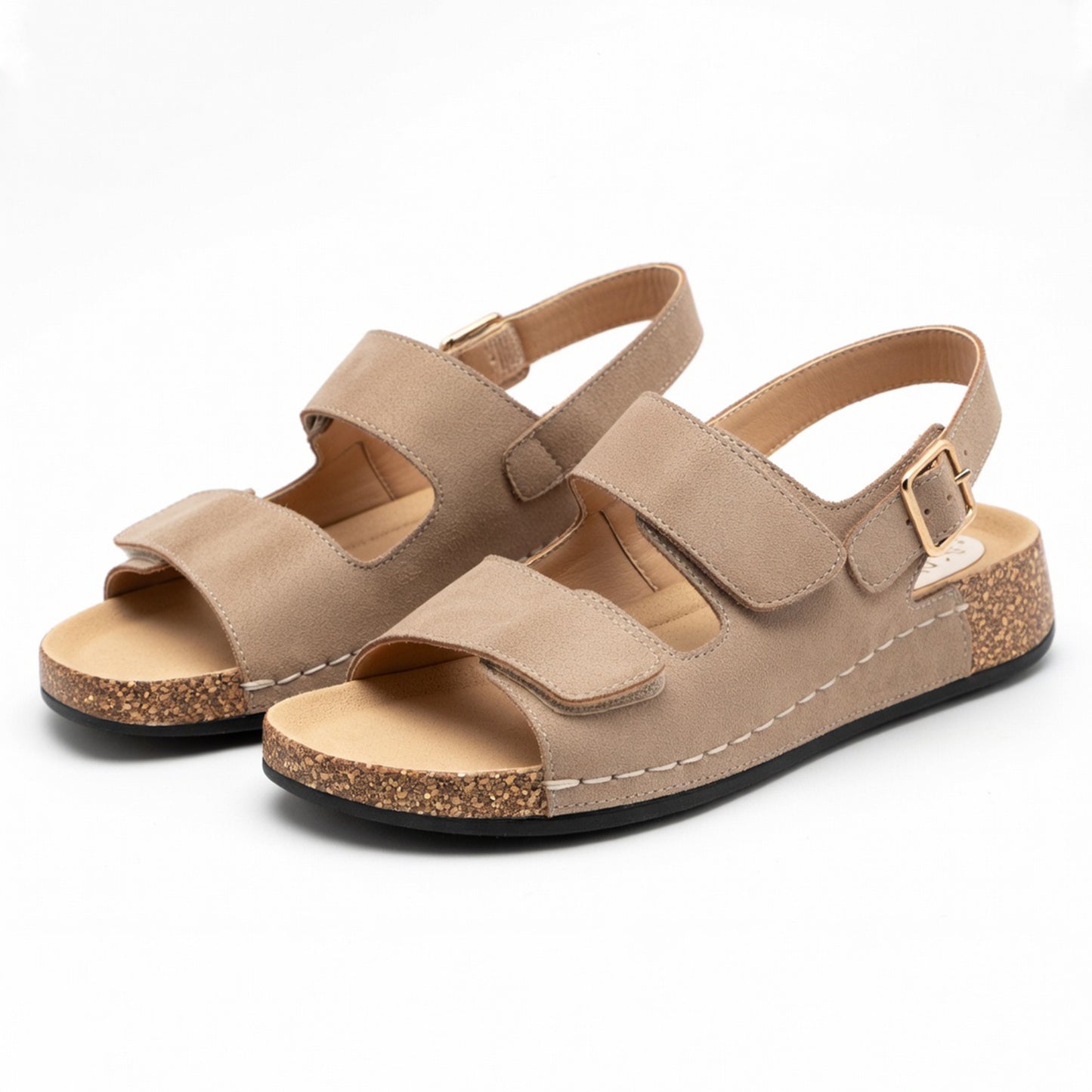 Sandales femme cuir printemps été confort semelle souple support voûte plantaire