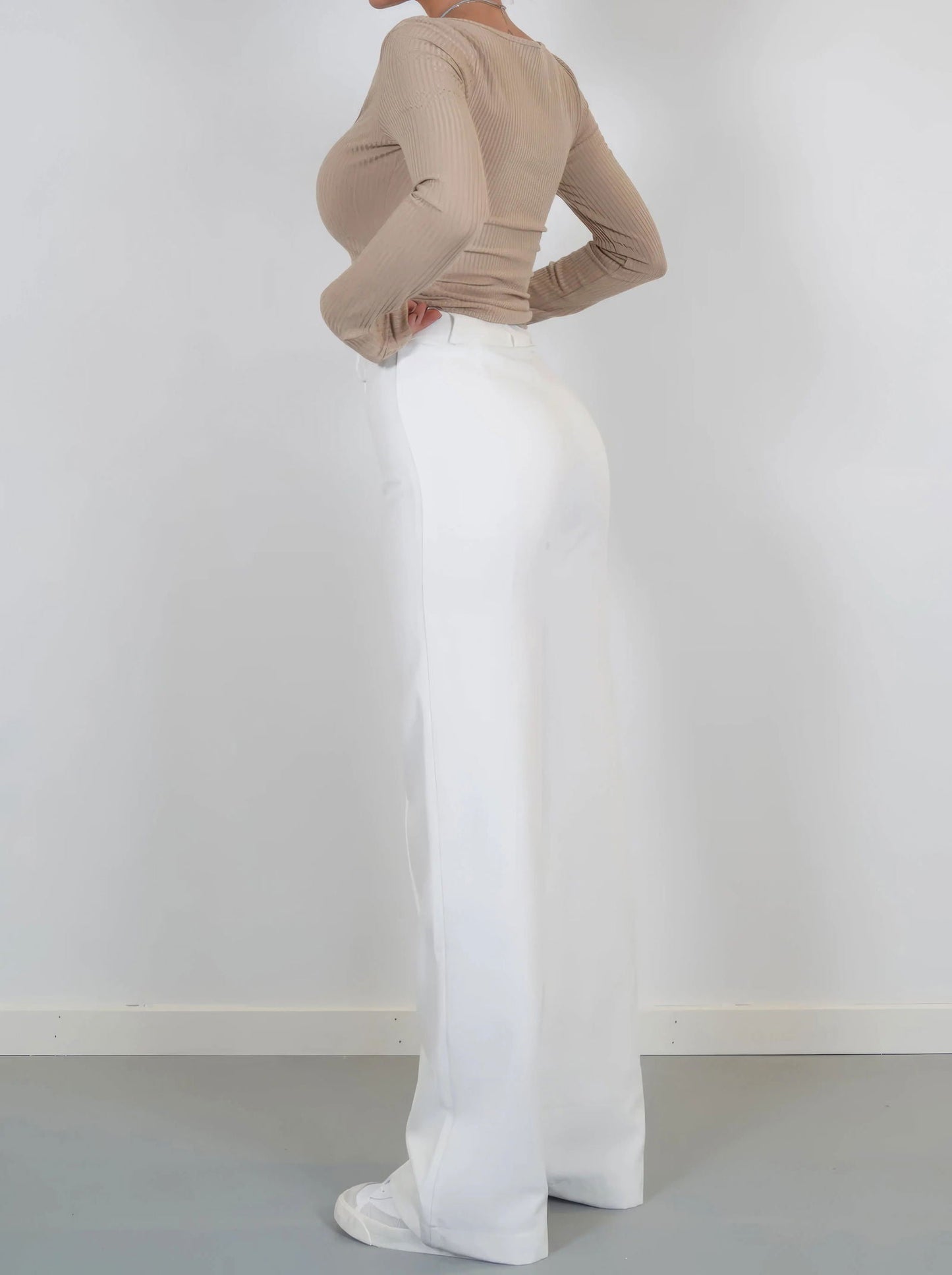 Pantalon Large Zippé Pour Femme | Tendance