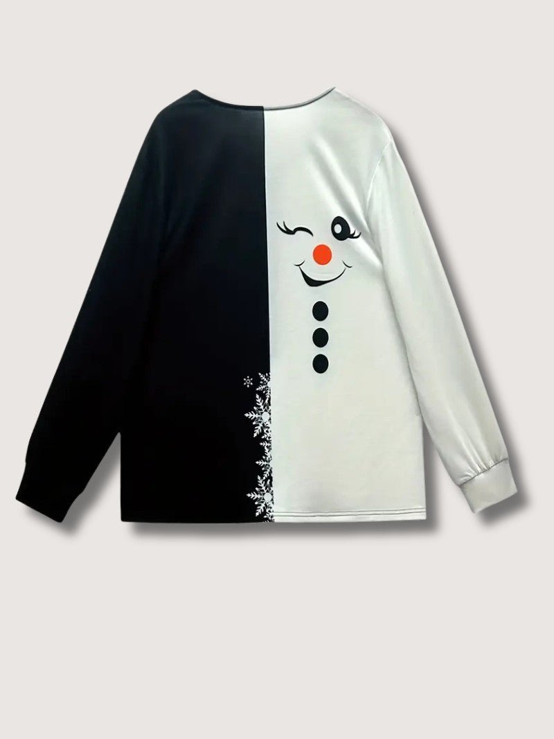 Sweat-Shirt Zippé Bonhomme de Neige – Confort et Style Festif 2