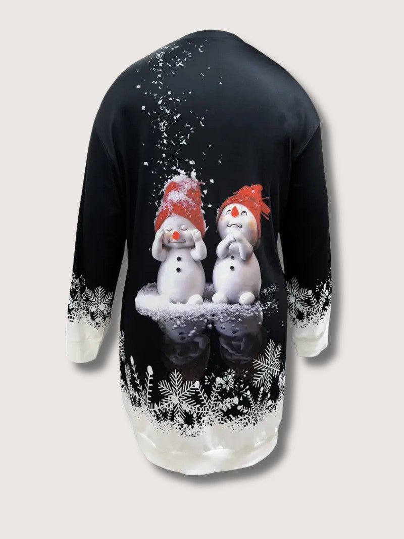 Sweat Shirt Femme Bonhomme de Neige – Confort Doux et Élégant 3