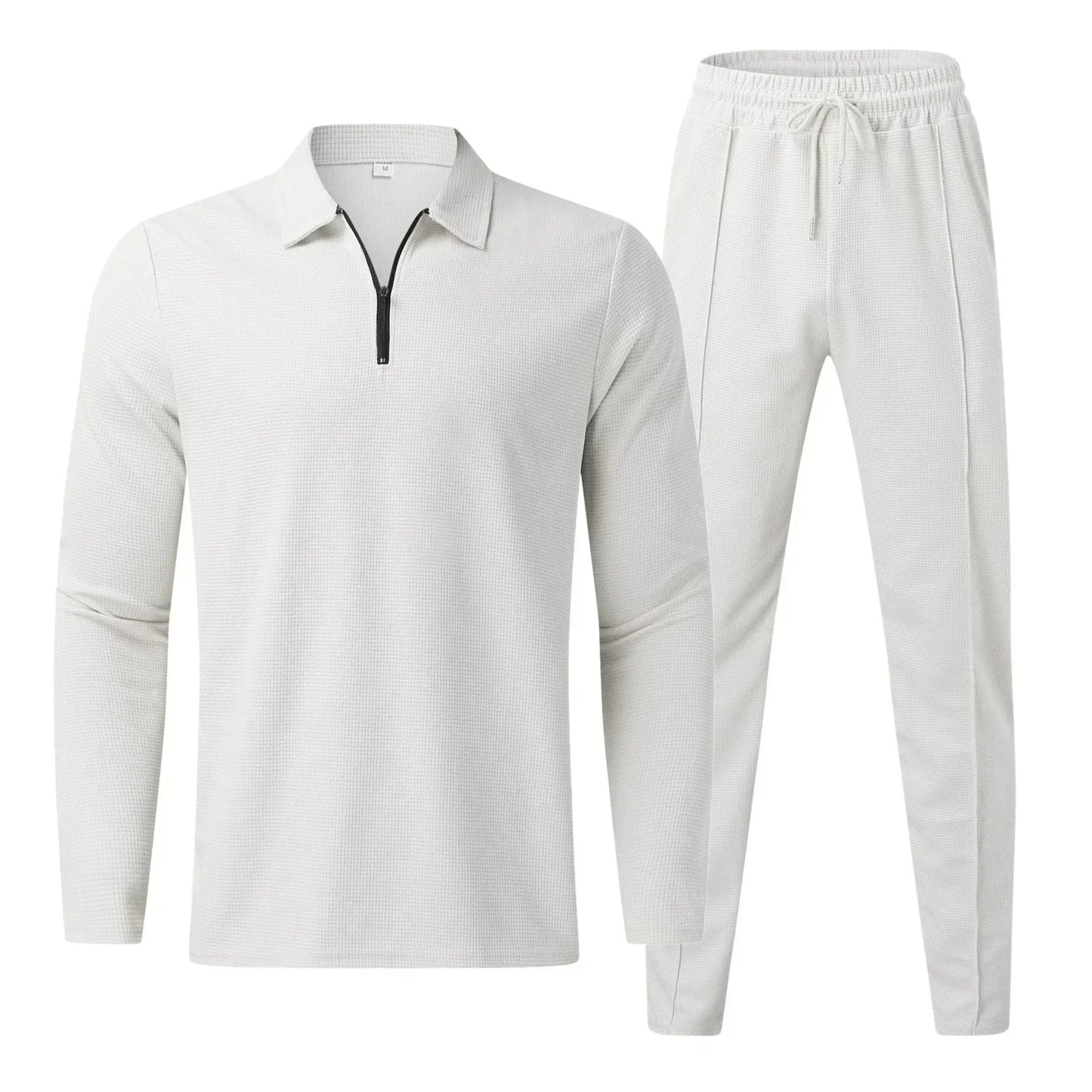 Survêtement 2 Pièces À Col Zippé Pour Homme | Manches Longues