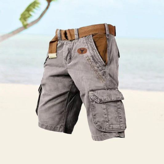 Jason | Short Cargo Décontracté Pour Hommes Avec Ceinture