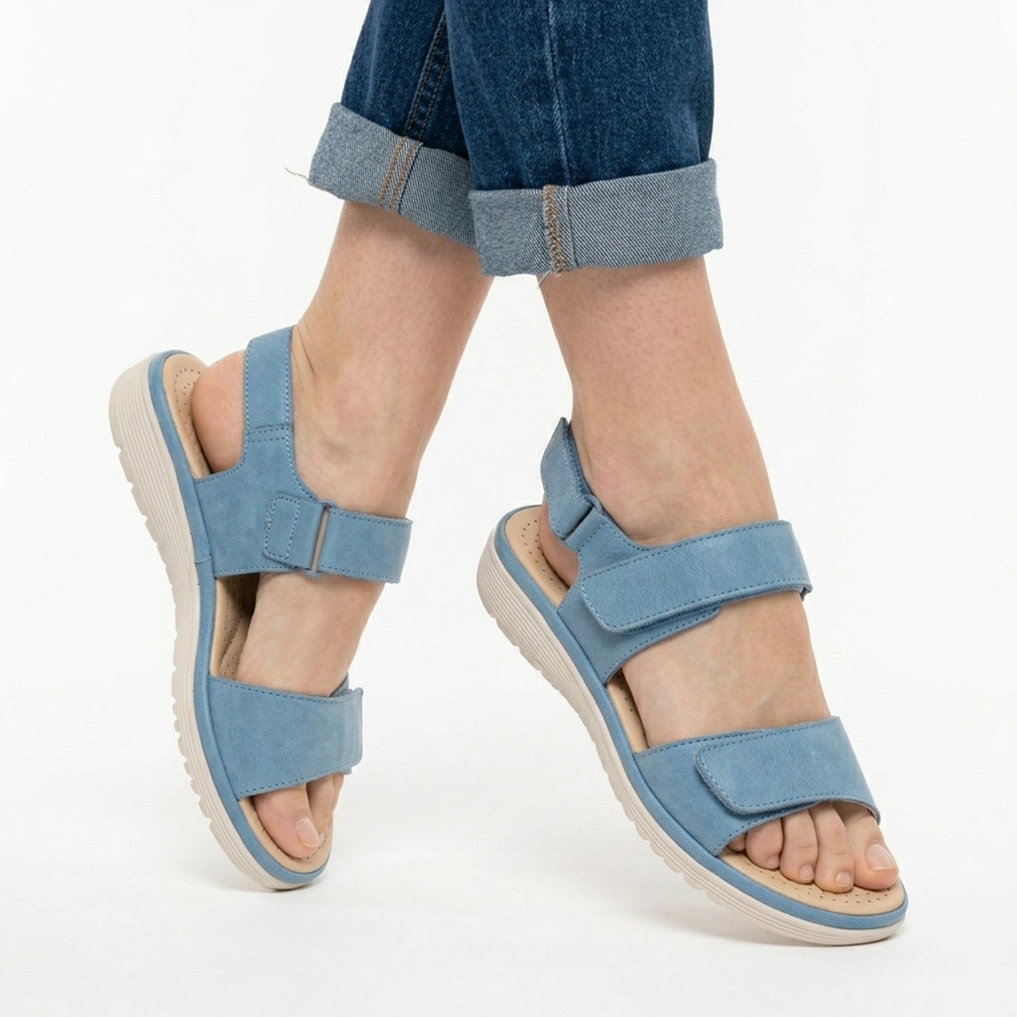 Sandales femme cuir printemps été confort semelle soutien voûte plantaire