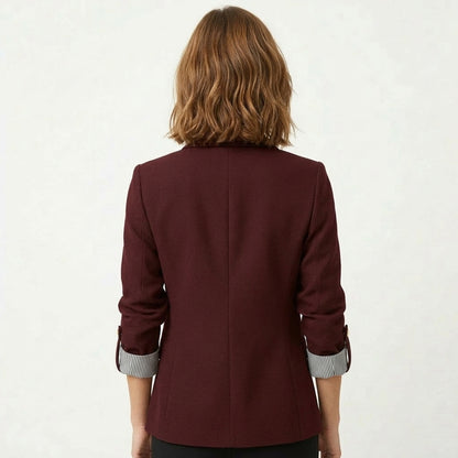 Blazer femme coton printemps automne veste blazer femme élégante