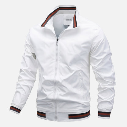 Veste homme col baseball en coton léger pour le printemps et l’automne