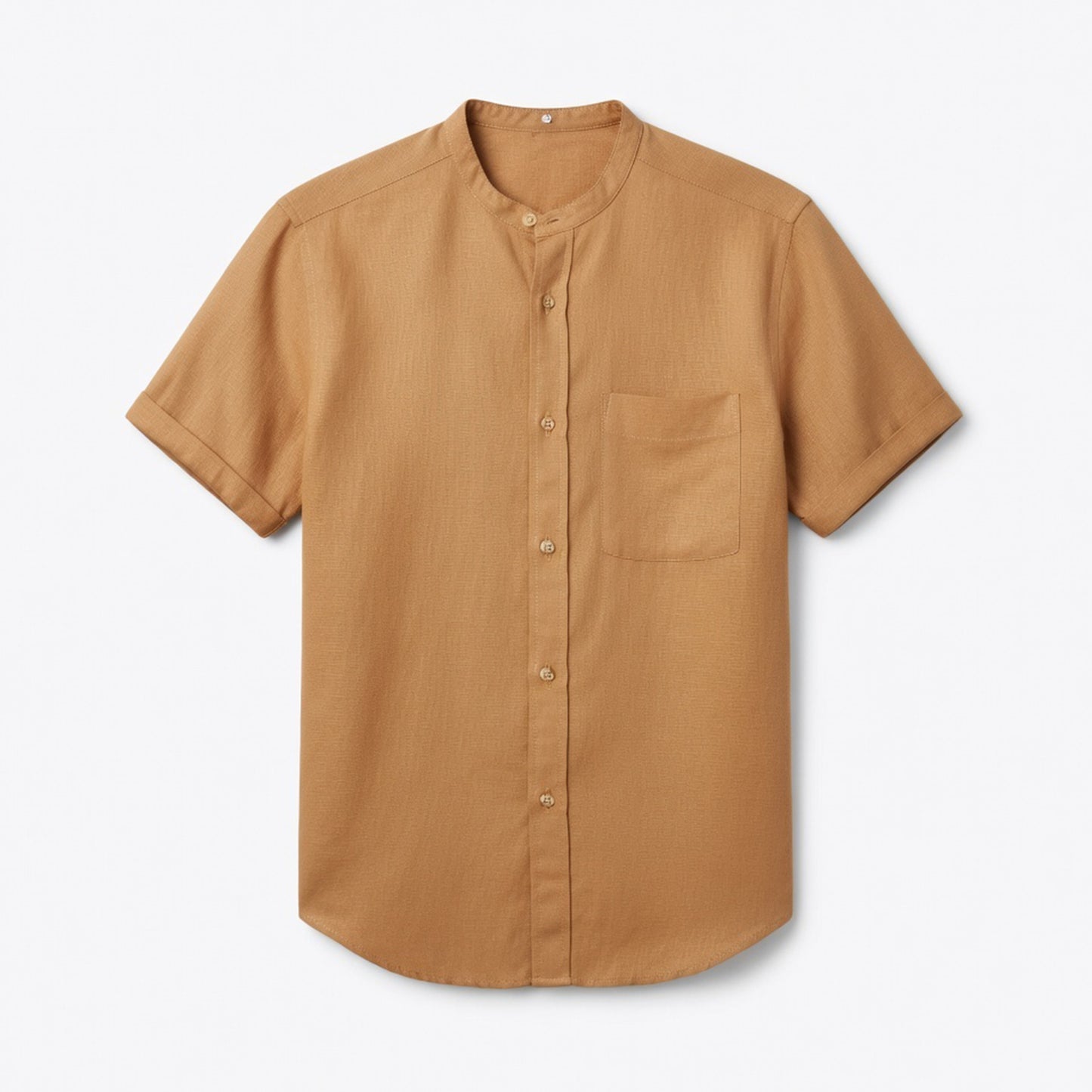 Chemise homme coton été manches courtes chemise plage casual élégante