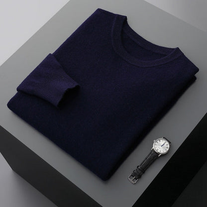 Pull Ras Du Cou Décontracté En Cachemire Pour Homme | Hiver