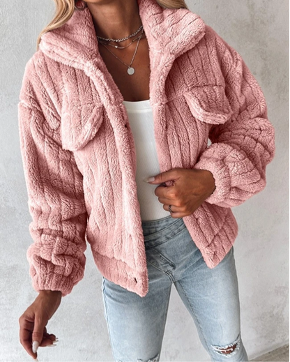 Veste Teddy Structurée Pour Femme | Courte