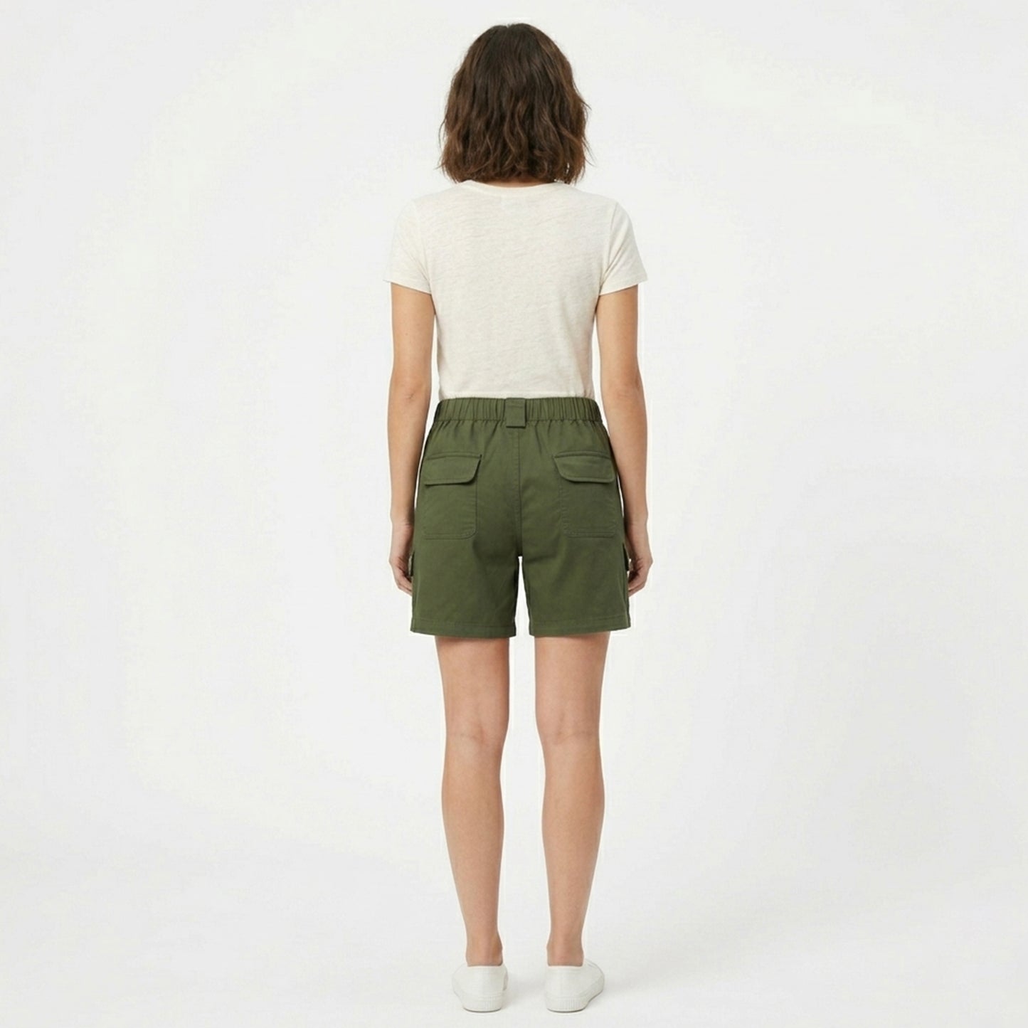 Short cargo femme coton taille haute été short décontracté femme cargo
