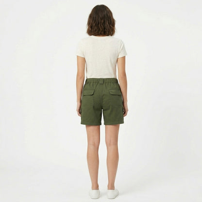 Short cargo femme coton taille haute été short décontracté femme cargo