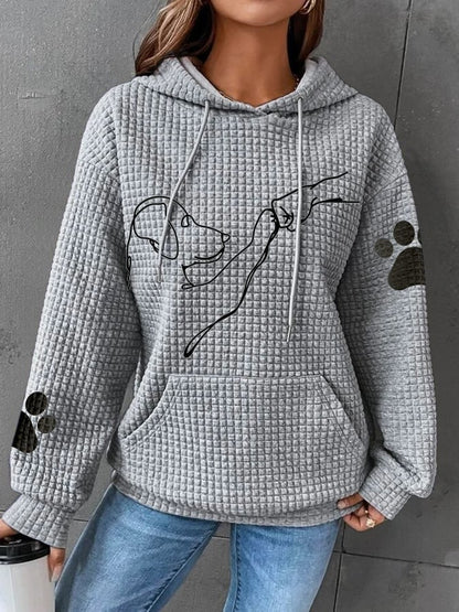 Pull À Capuche Tendance Avec Cordon De Serrage Pour Femme | Hiver