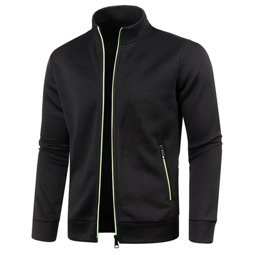 Veste D'hiver Décontractée À Fermeture Éclair Pour Homme | Col Montant