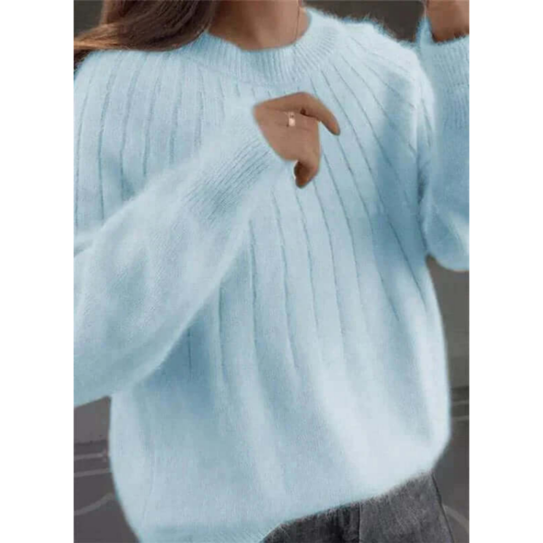 Pull En Cachemire À Col Rond Pour Femme | Manches Longues