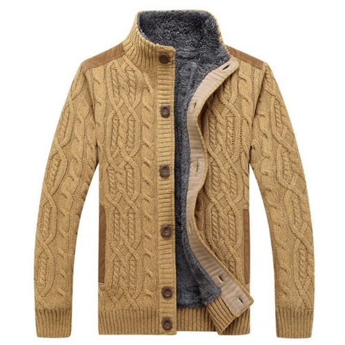 Cardigan En Maille Boutonné Pour Homme | Manches Longues