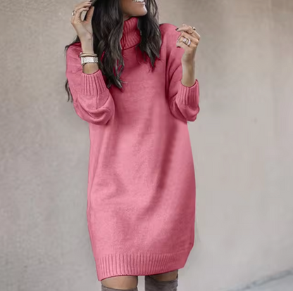 Robe Pull À Col Montant Pour Femme | Automne