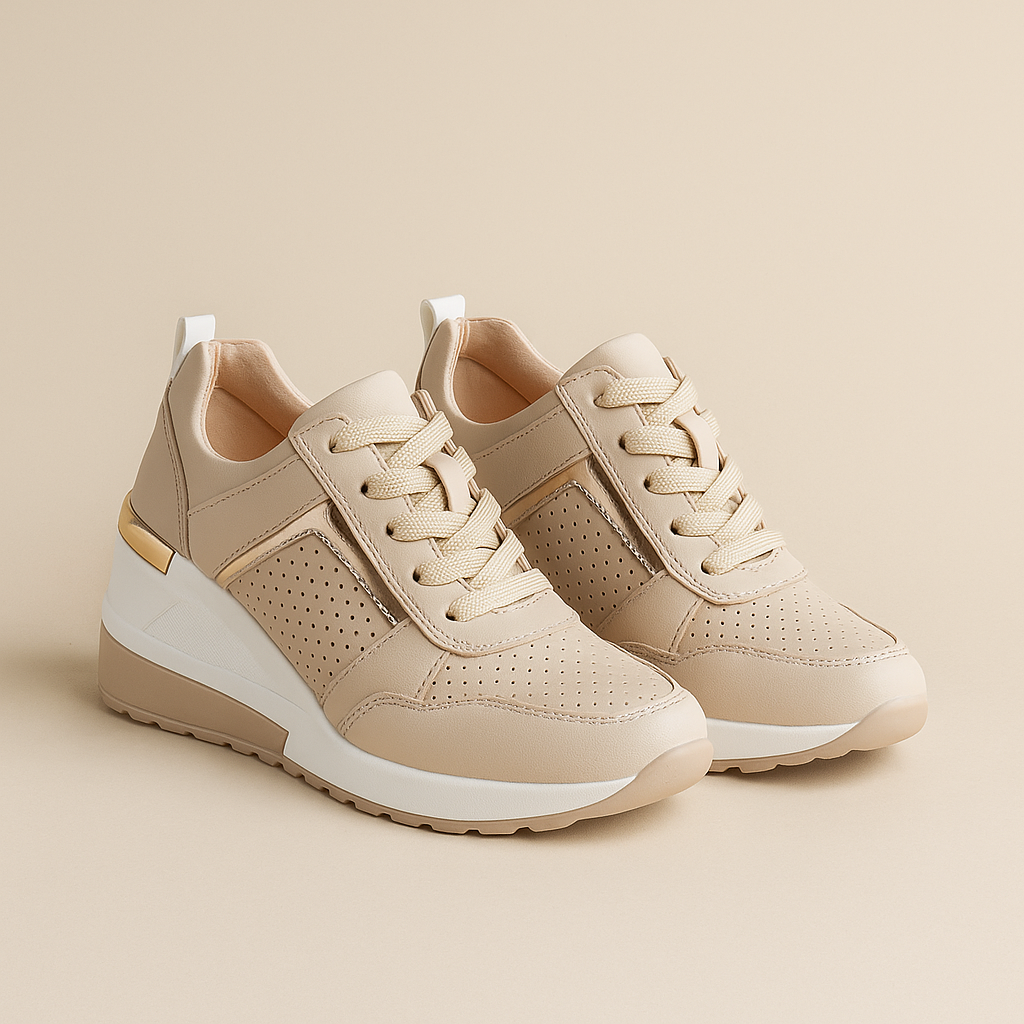 Baskets Compensées À Lacets Pour Femme | Décontractées