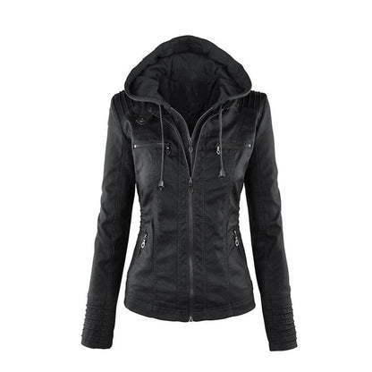 Veste En Cuir Pour Femme | Fermeture Éclair