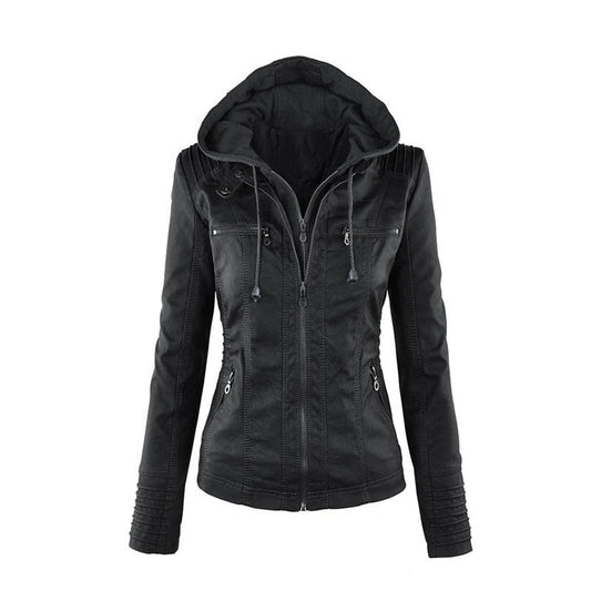 Veste En Cuir Pour Femme | Fermeture Éclair