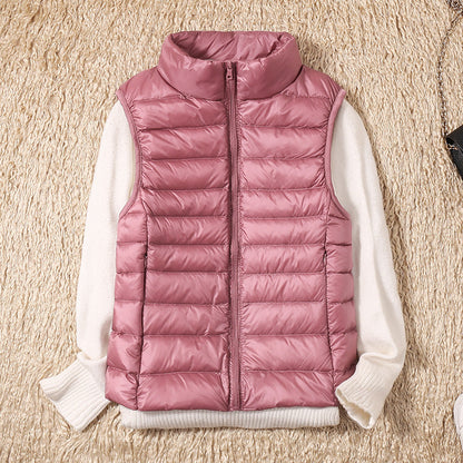 Gilet D'hiver Sans Manches Pour Femme | Fermeture Éclair