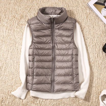 Gilet D'hiver Sans Manches Pour Femme | Fermeture Éclair