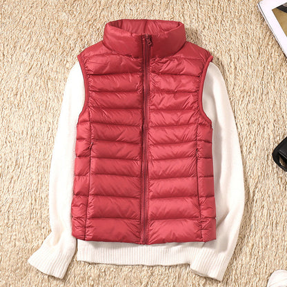 Gilet D'hiver Sans Manches Pour Femme | Fermeture Éclair