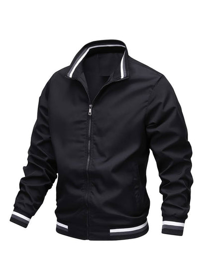 Blouson Aviateur À Poignets Rayés Pour Homme | Hiver