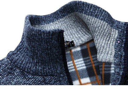 Pull Décontracté En Maille À Col Montant Pour Homme | Hiver