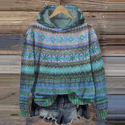 Pull Tricoté Tendance Avec Capuche Pour Femme | Automne