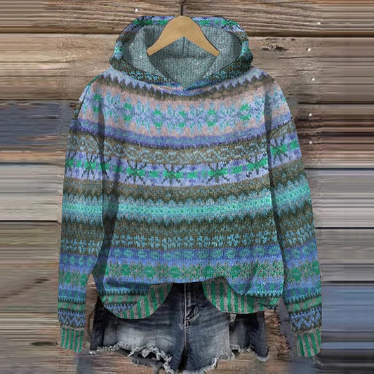 Pull Tricoté Tendance Avec Capuche Pour Femme | Automne