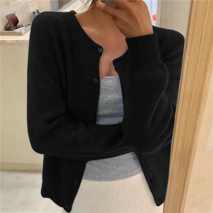 Cardigan En Cachemire À Boutons Pour Femme | Hiver