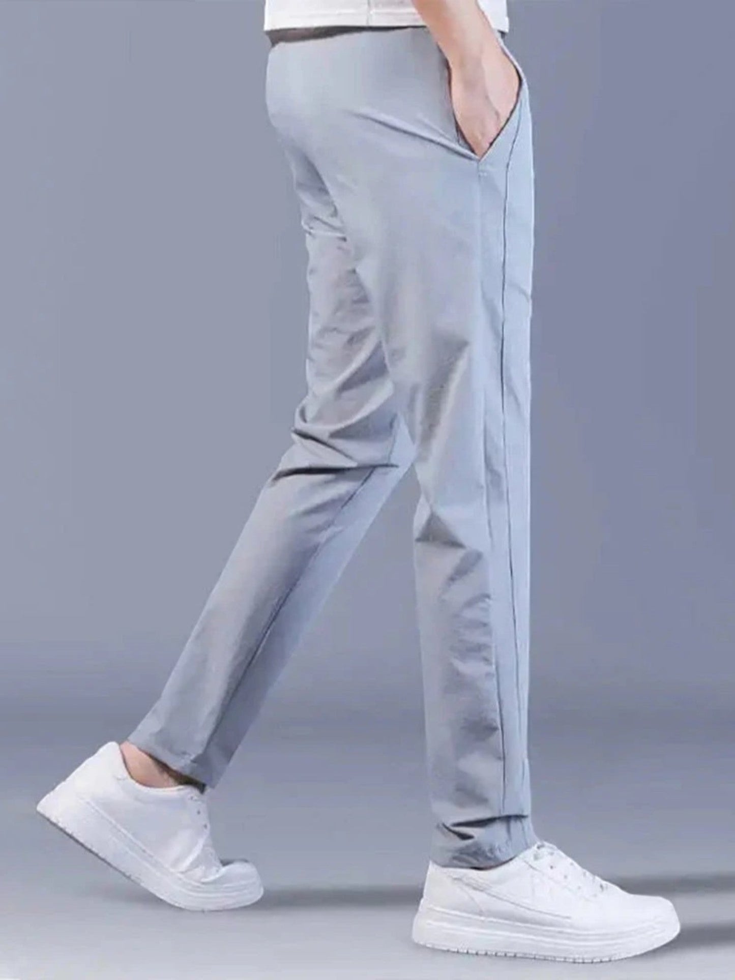 Tobias | Pantalon Décontracté Extensible Pour Homme | Long