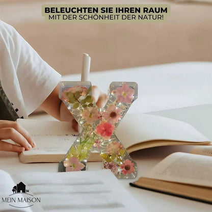 Lampe Fleur En Résine | Lettres Décoratives