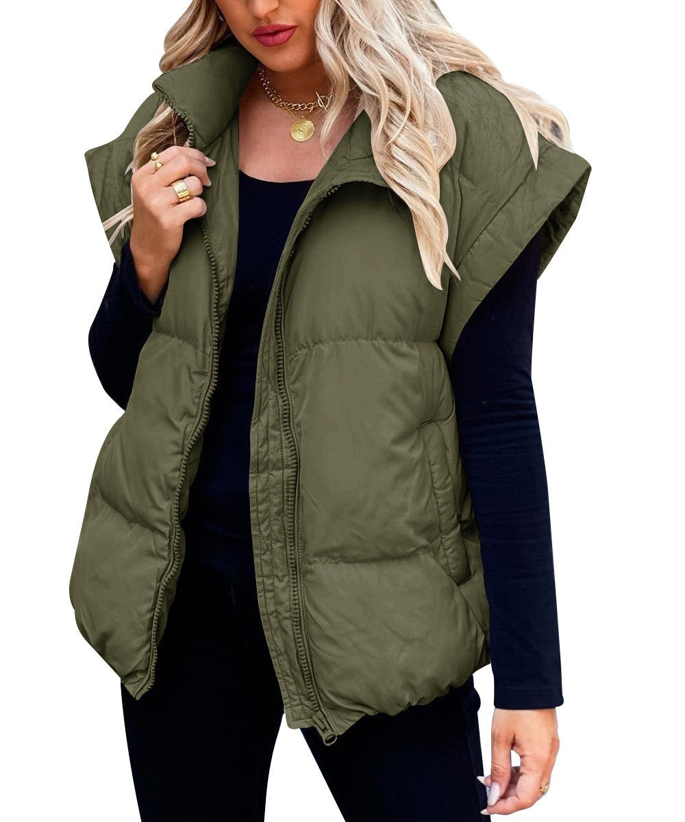 Gilet Matelassé Tendance Pour Femme | Sans Manches