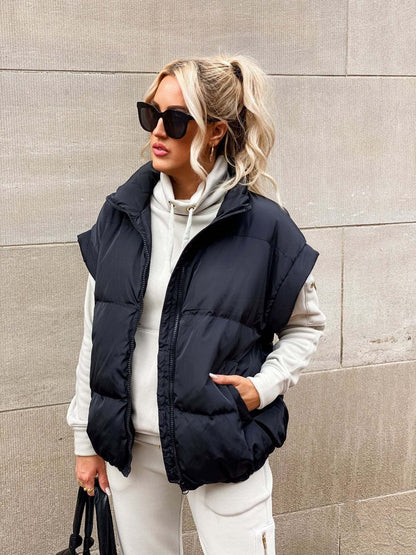 Gilet Matelassé Tendance Pour Femme | Sans Manches
