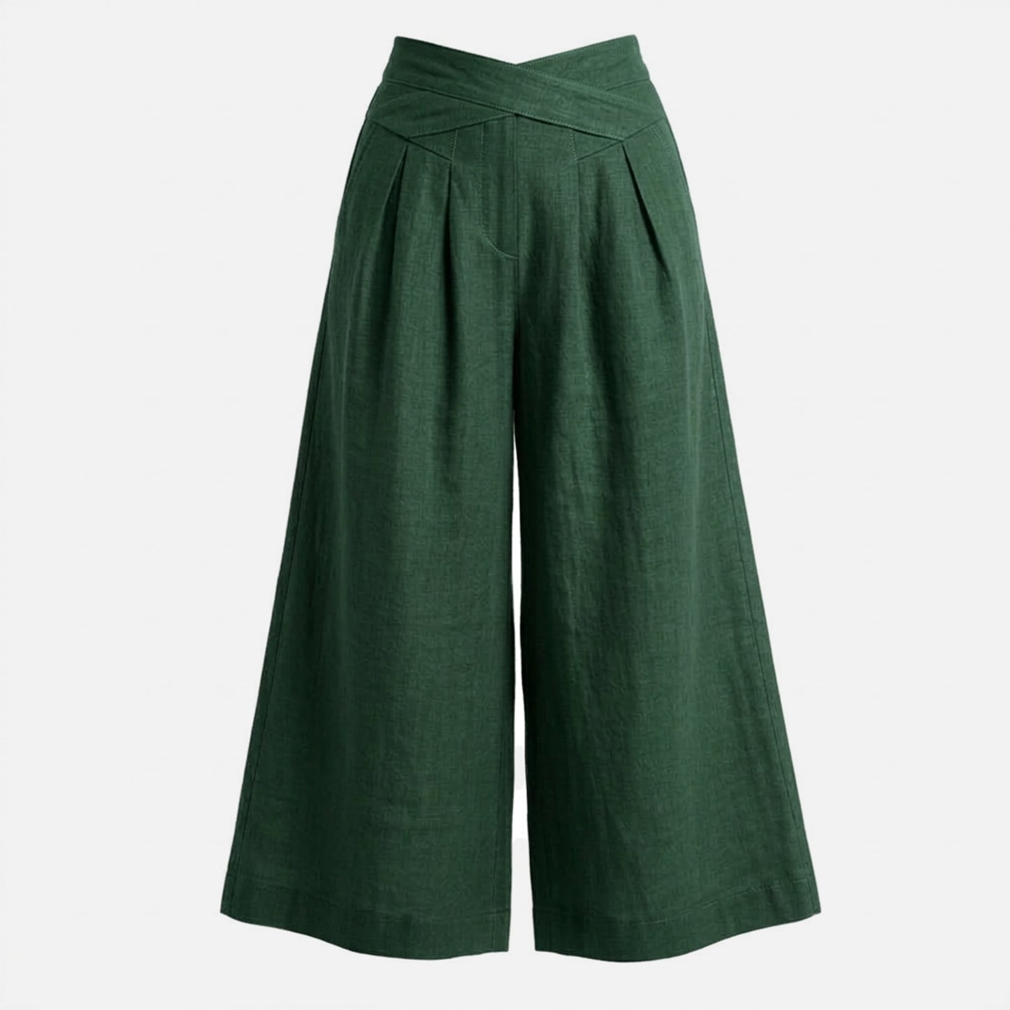 Pantalon femme lin printemps été pantalon large femme taille haute