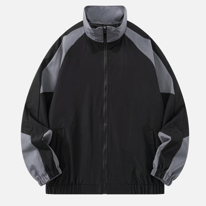 Veste homme polyester printemps automne blouson zippé homme streetwear léger