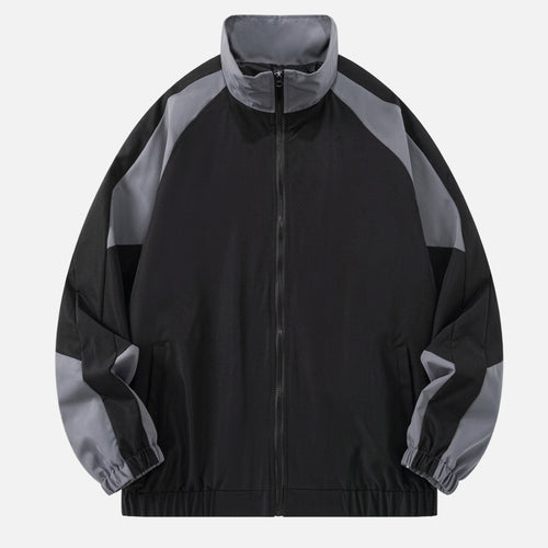 Veste homme polyester printemps automne blouson zippé homme streetwear léger
