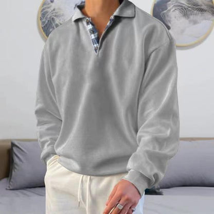 Pull Oversize Décontracté À Col En V Pour Homme | Chaud