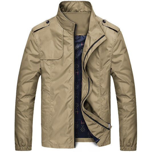 Veste De Transition Moderne À Col Montant Pour Homme | Hiver
