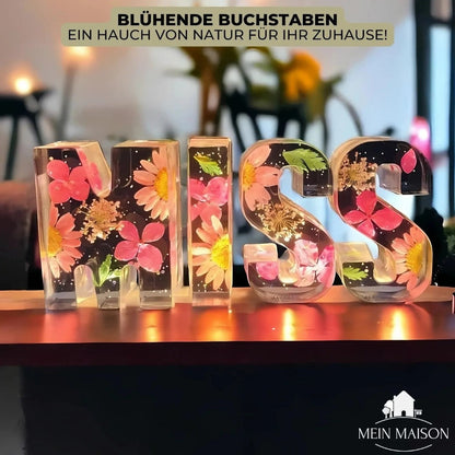 Lampe Fleur En Résine | Lettres Décoratives