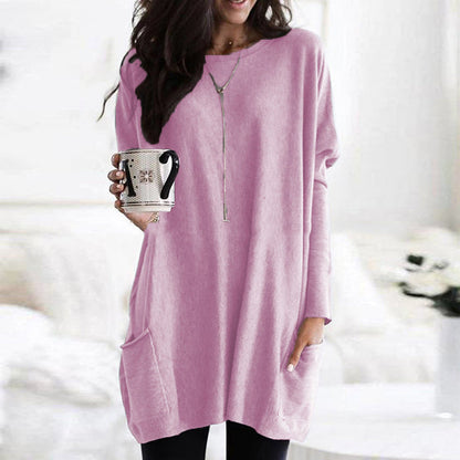 Pull Tunique Oversize Avec Poches Pour Femme | Hiver
