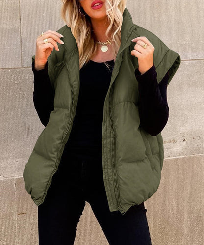 Gilet Matelassé Tendance Pour Femme | Sans Manches