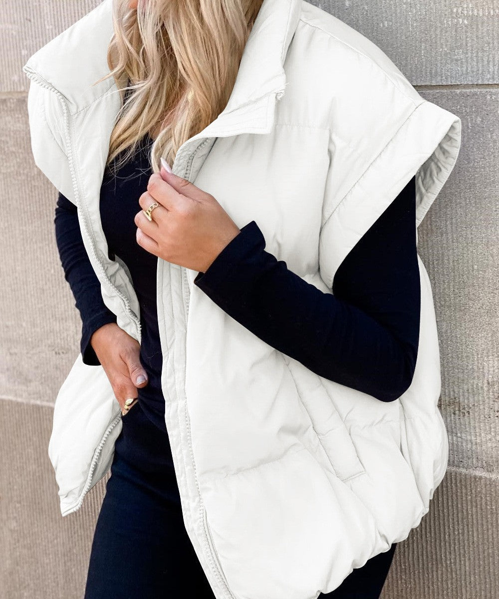 Gilet Matelassé Tendance Pour Femme | Sans Manches
