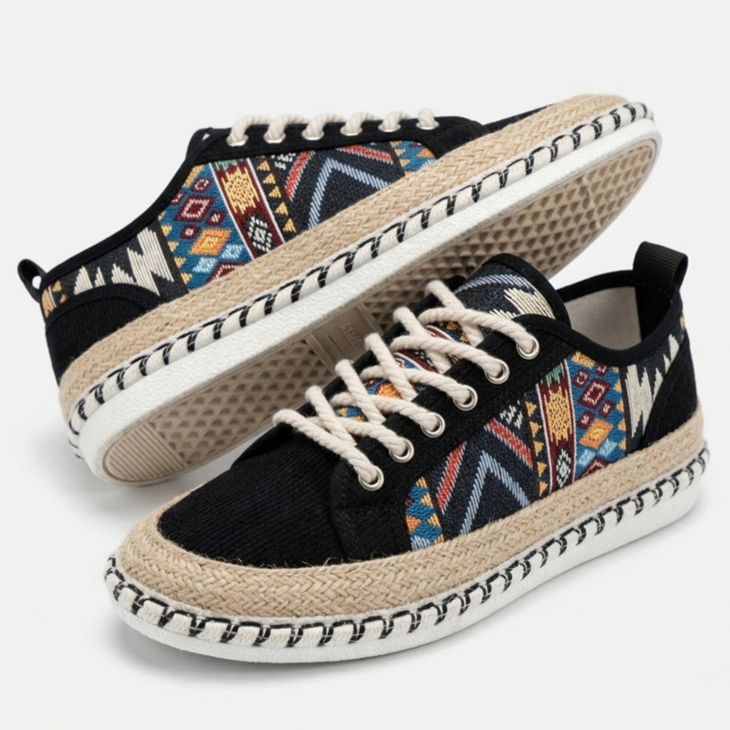 Espadrilles homme en coton style bohème respirant pour été