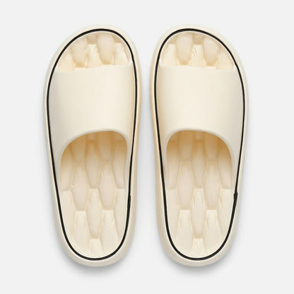 Chaussons unisex coton été chaussons maison antidérapants confort intérieur