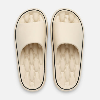 Chaussons unisex coton été chaussons maison antidérapants confort intérieur