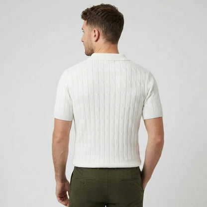 Polo homme coton été polo maille manches courtes style casual élégant