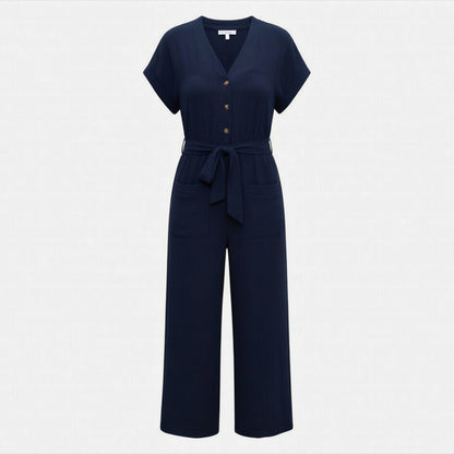 Pantalon homme coton élégant taille haute boutons devant printemps-été