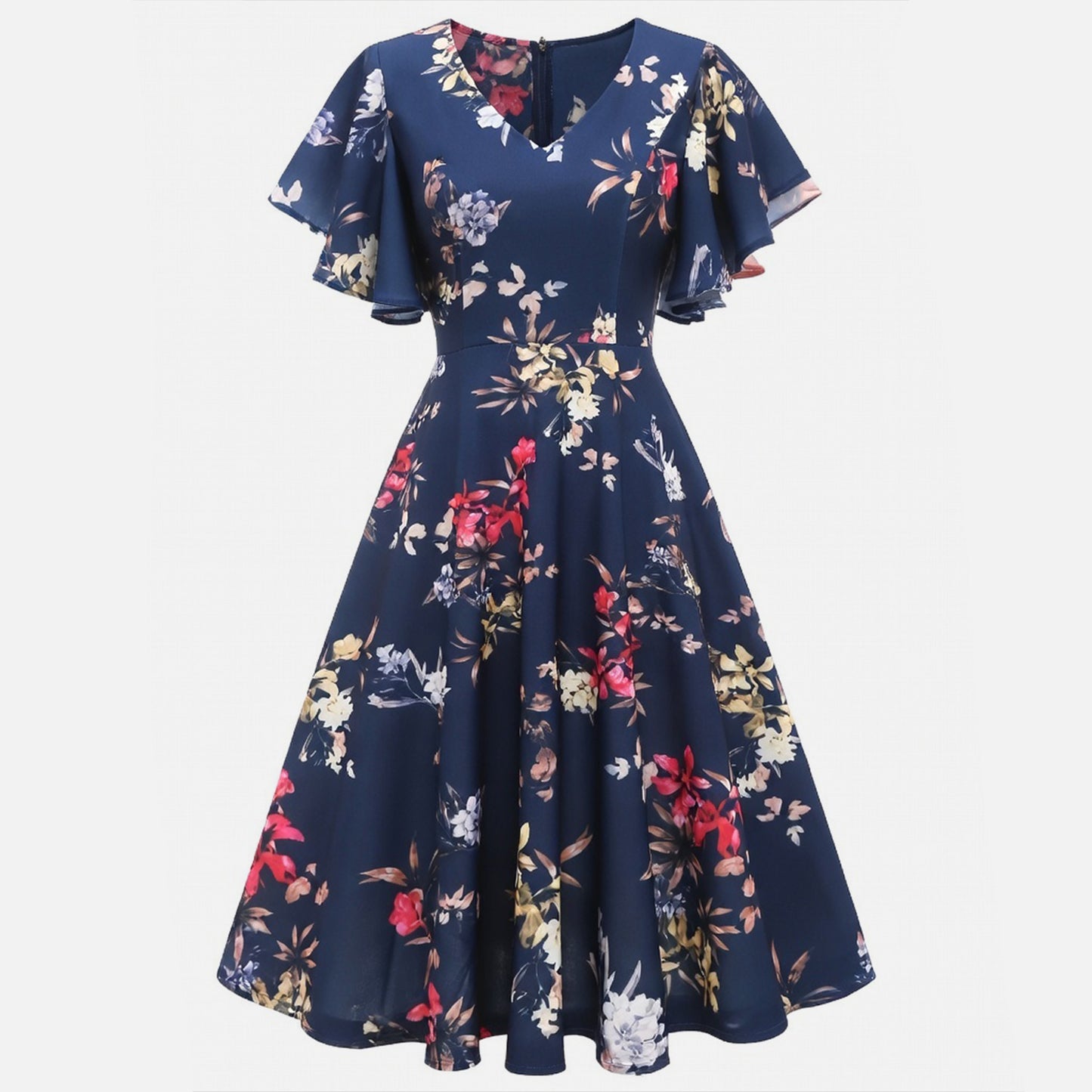 Robe longue femme coton été robe maxi imprimée élégante